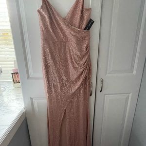 Pink sequin dress